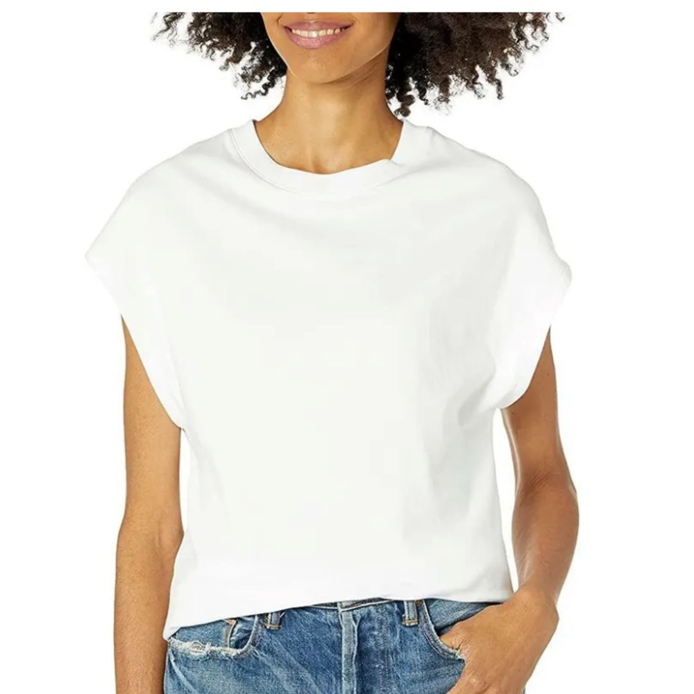 Vince Women's Rib Trim Muscle Tee